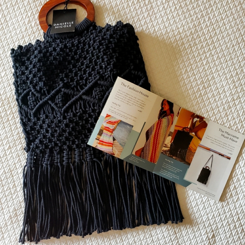 Rachel Zoe Box of Style Danielle Nicole Macrame Handbag